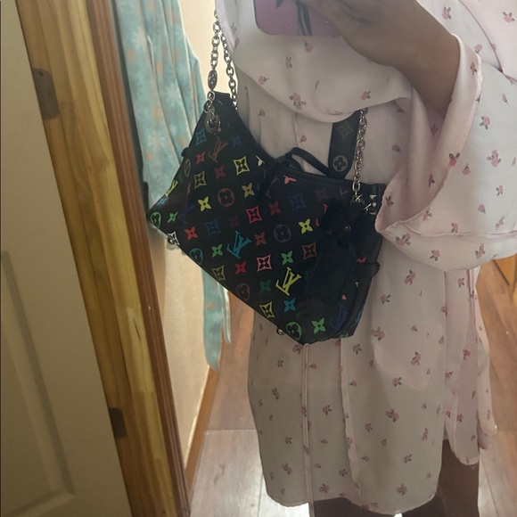 Louis Vuitton Black Multicolor Monogram Shoulder Bag - Picture 5 of 8